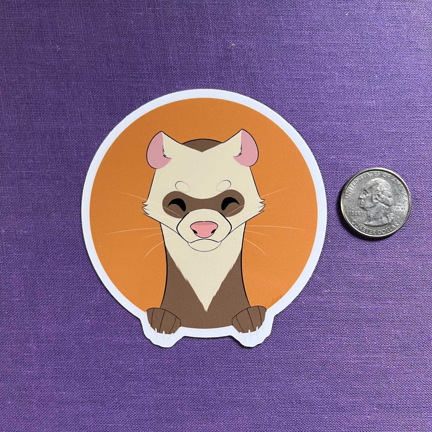 Happy Ferret Sticker
