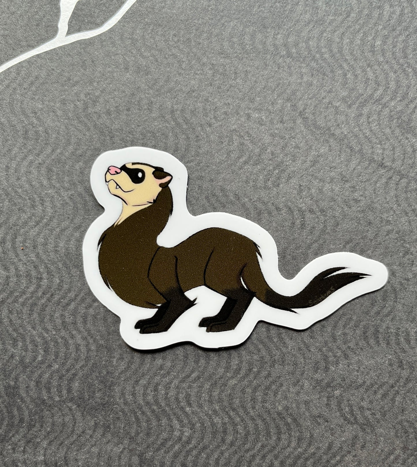 Fuzzy Noodle - B Grade Ferret Stickers
