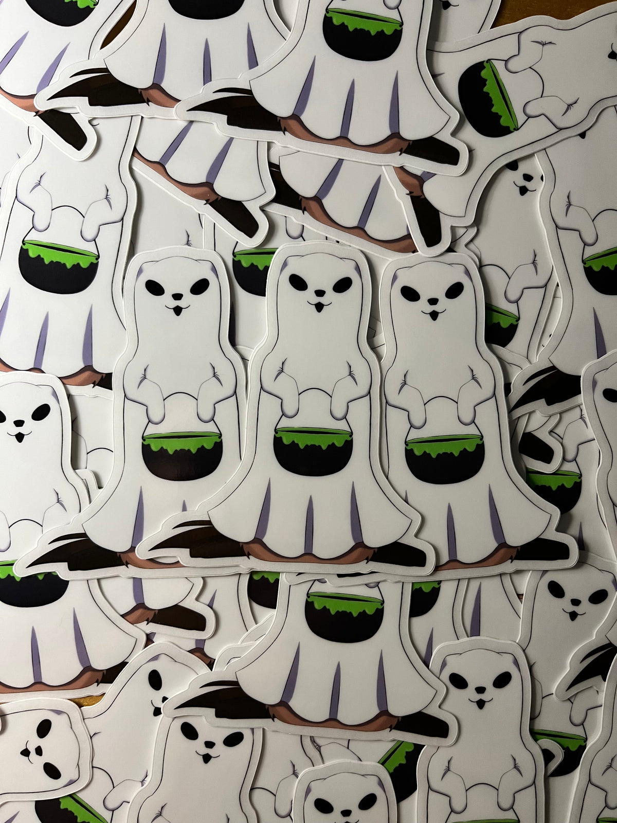 Ghost Ferret Sticker