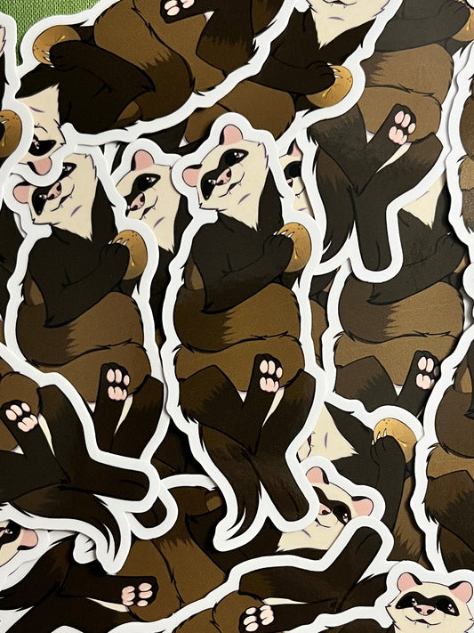 Twister Ferret Sticker