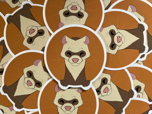 Happy Ferret Sticker