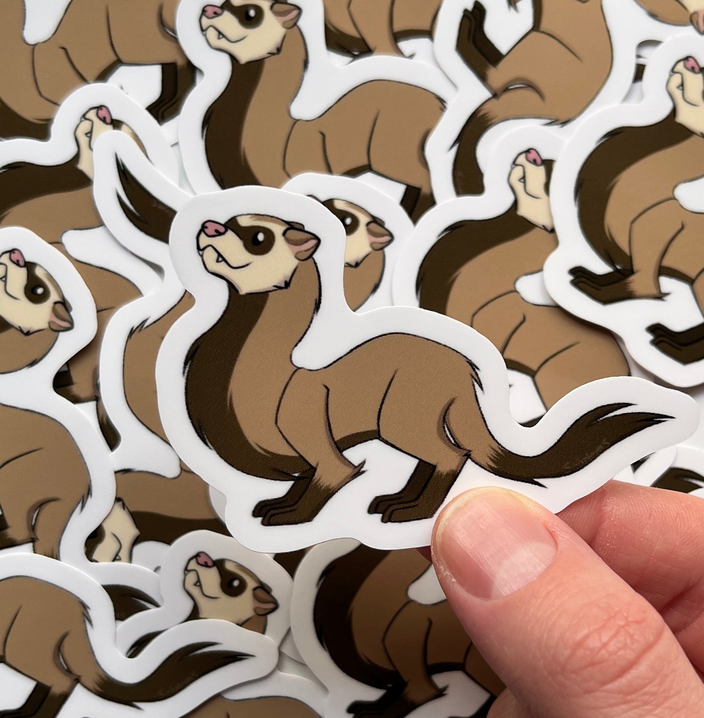 Fuzzy Noodle - Ferret Sticker